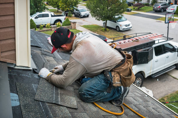 Professional Emergency Roof Repair technician working in Adamstown, PA